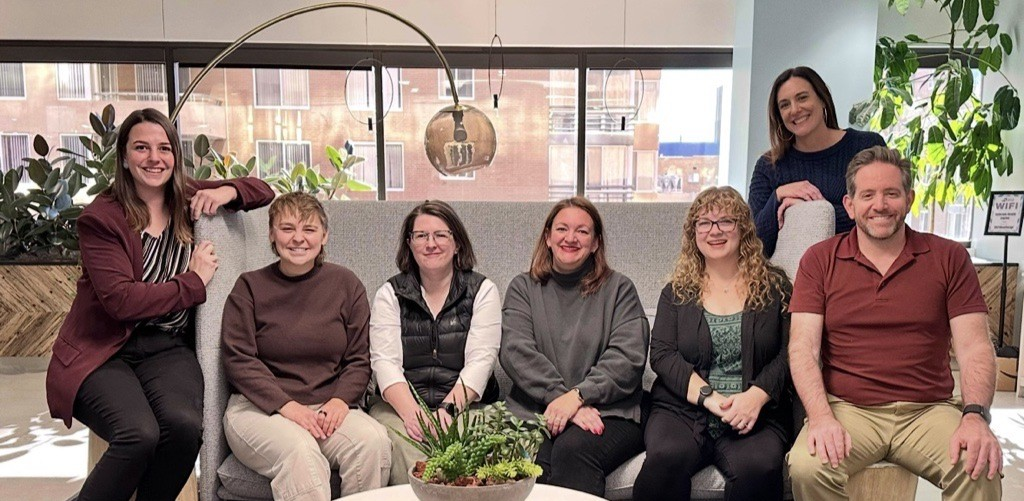 Second Wind Fund team sits for a photo at the Second Wind Fund office